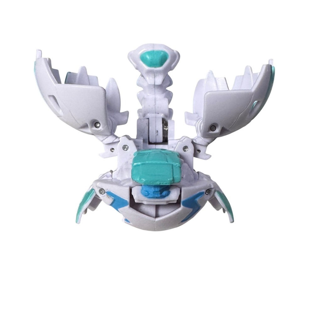 Bakugan Haos Monarus White Teal Transforming Marble Action Figure Spin Master